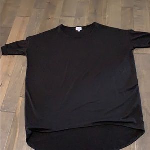 Short sleeve black tunic